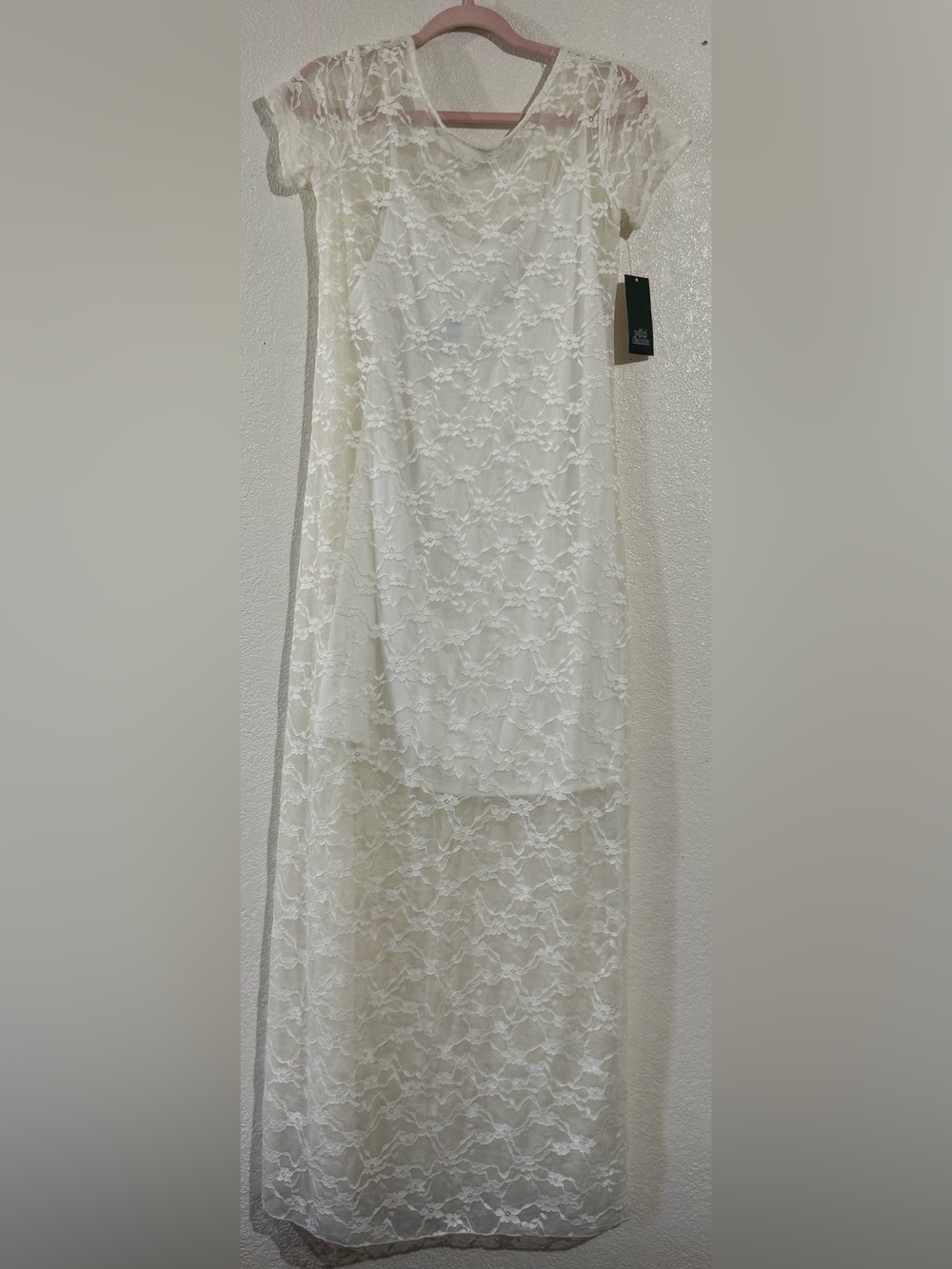 wild fable Ivory Lace Maxi Dress